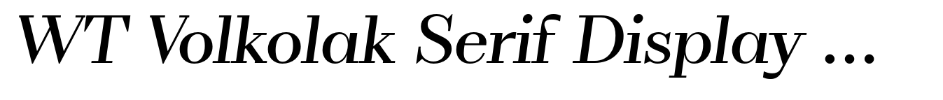 WT Volkolak Serif Display Regular Italic image
